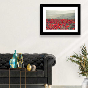 Red Poppy Field Wall Art