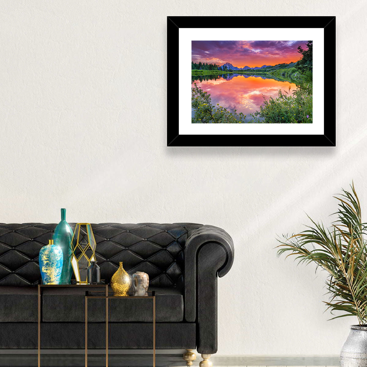 Oxbow Bend Sunset Wall Art