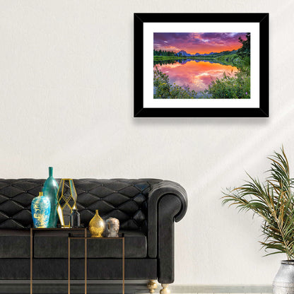 Oxbow Bend Sunset Wall Art