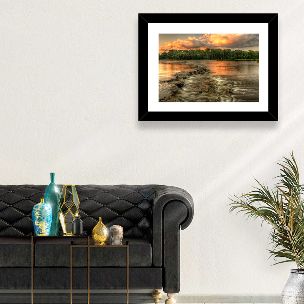 Maumee River Sunset Wall Art