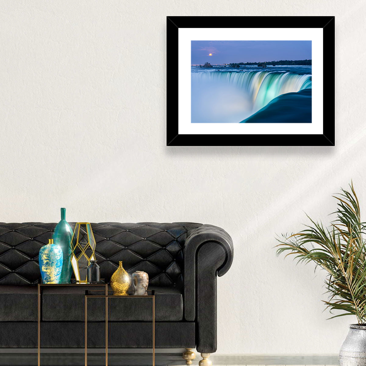 Horseshoe Falls by Moonlight Wall Art