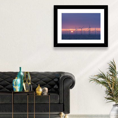 Twilight Offshore Wind Farm Wall Art