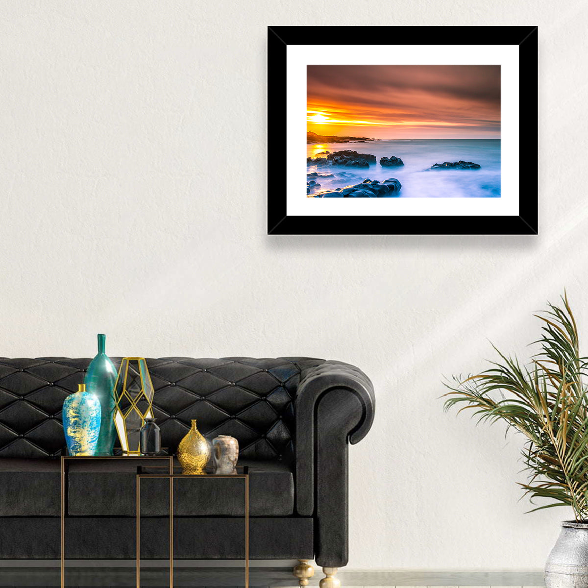 Reykjanes Golden Hour Beach Wall Art