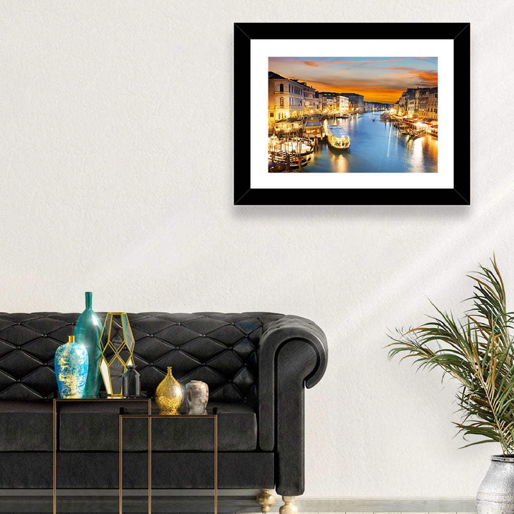 Venice Grand Canal at Dusk Wall Art