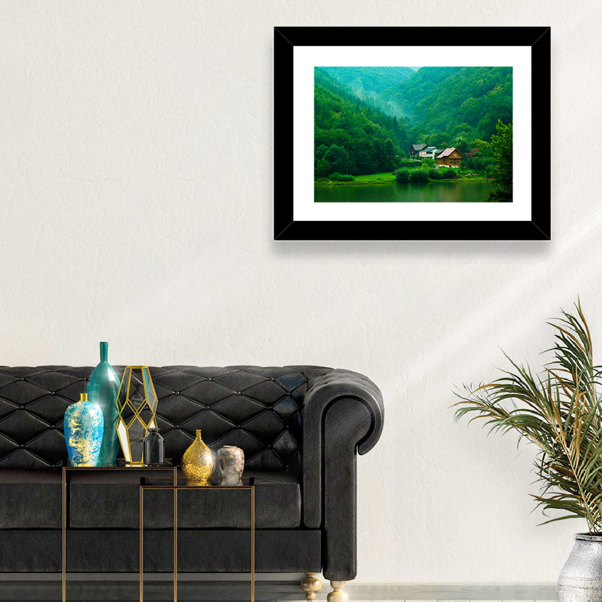 Mist Over Lake Tarnita Wall Art