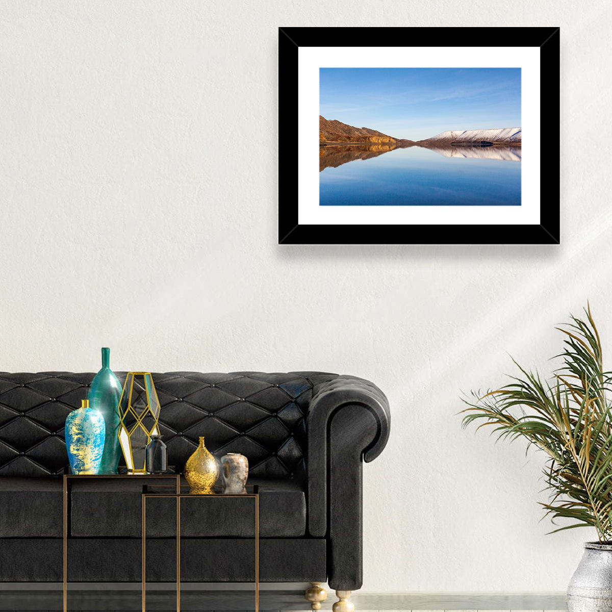 Lake Kleifarvatn Reflection Wall Art