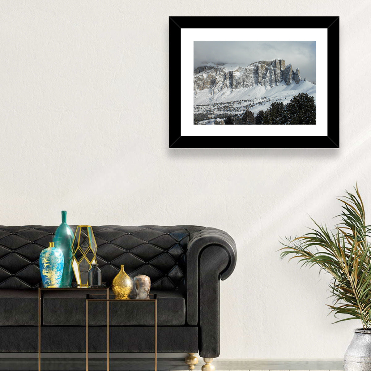Gruppo Cella Mountains Wall Art in a room, landscape