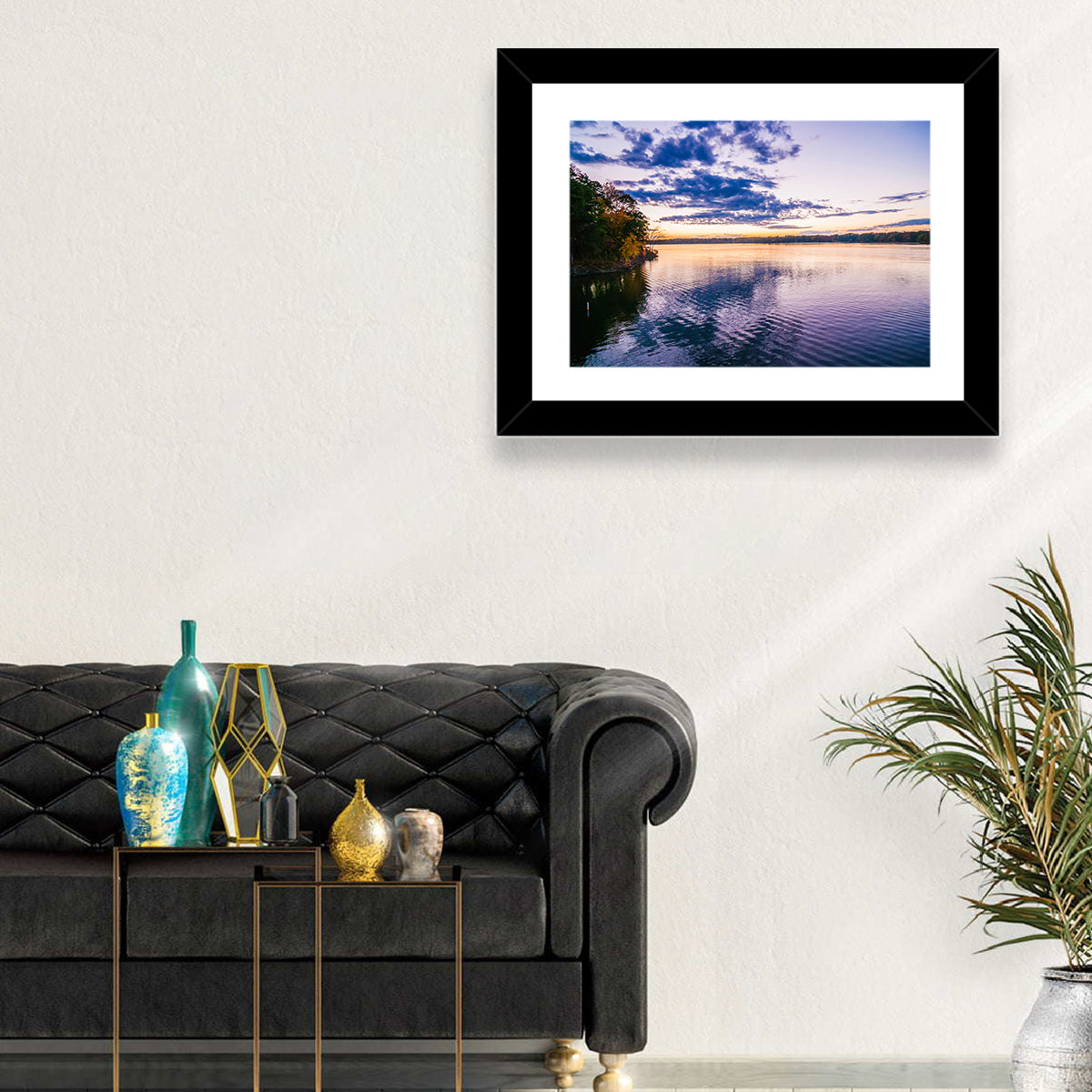 Lake Wylie Sunset Reflection Wall Art