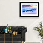 Snowy Cabins Above Clouds Wall Art