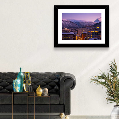 Tromsø Twilight Cityscape Wall Art