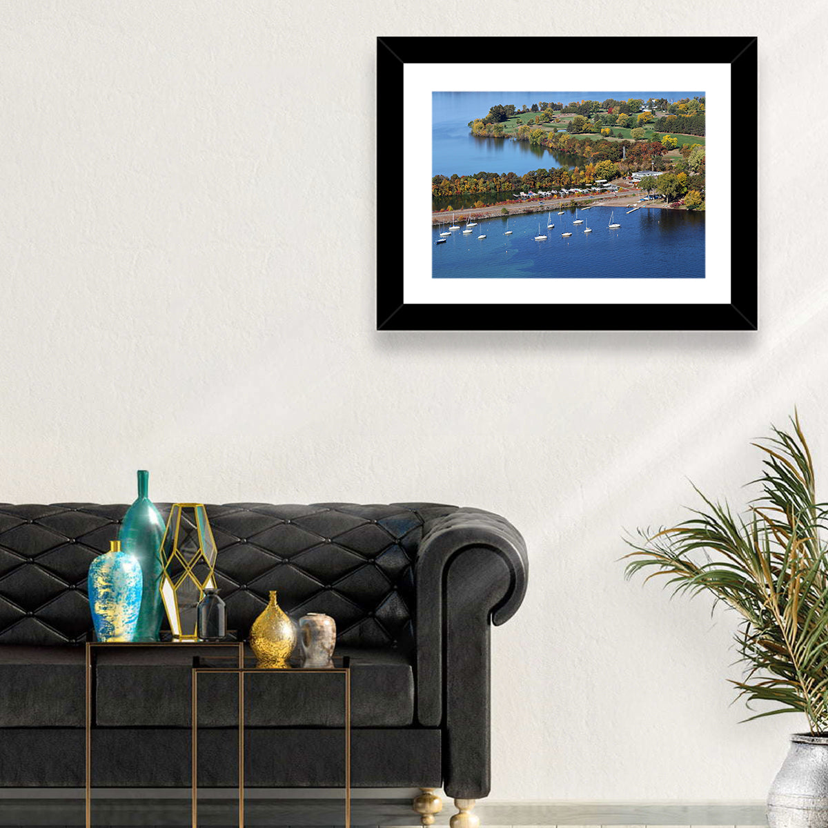 Lake Wissota Aerial Wall Art