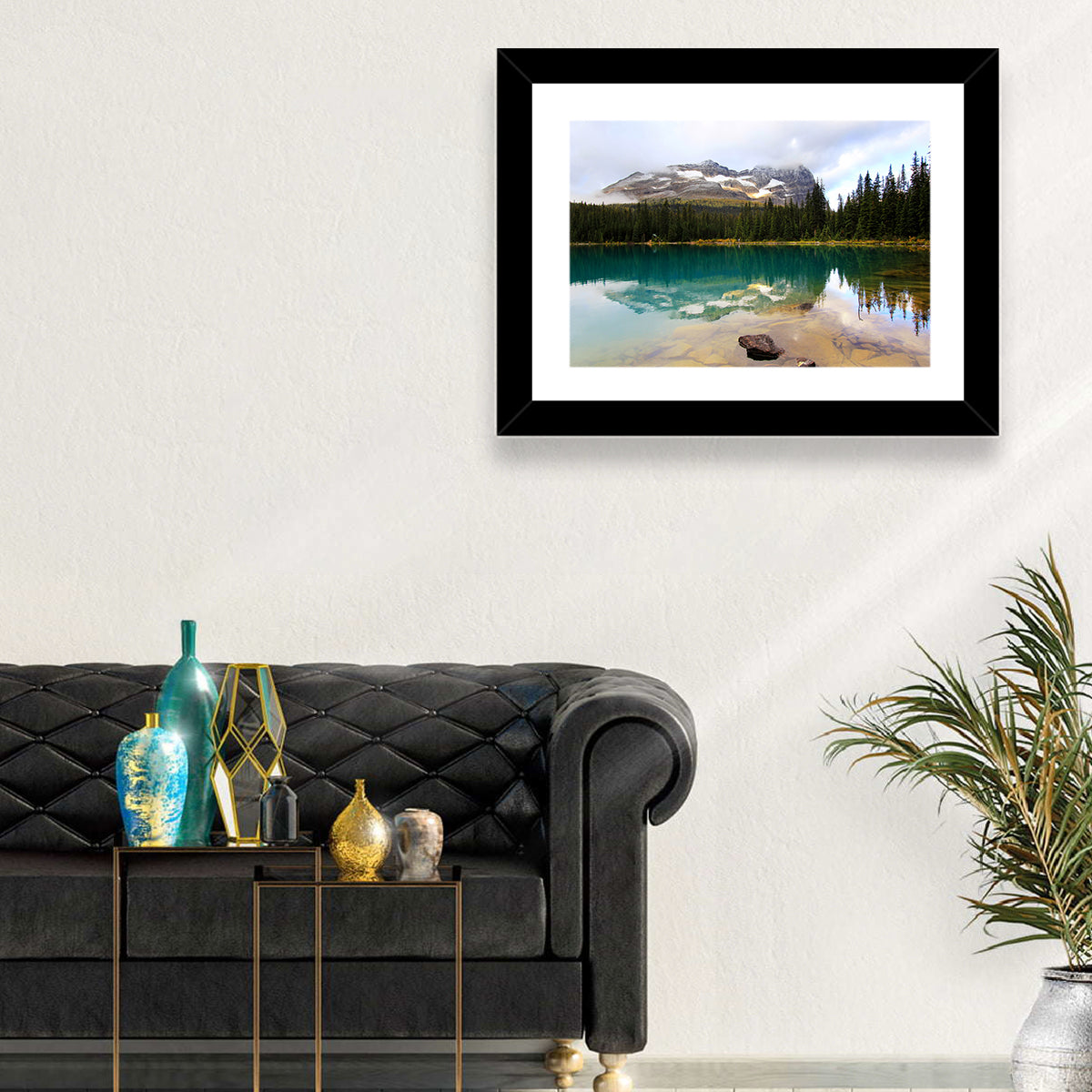 Lake O Hara Mountain Reflection Wall Art