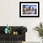 Los Angeles Freeway to Downtown Skyline Wall Art