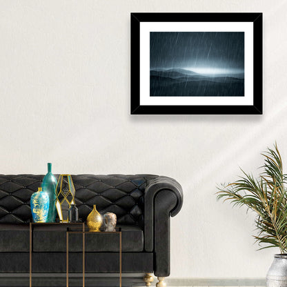 Rain Storm Over Mountains Wall Art
