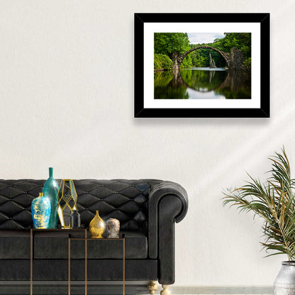 Lake Stone Bridge Wall Art