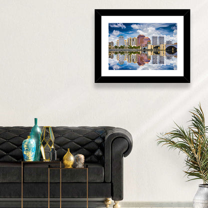West Palm Beach Skyline Reflection Wall Art