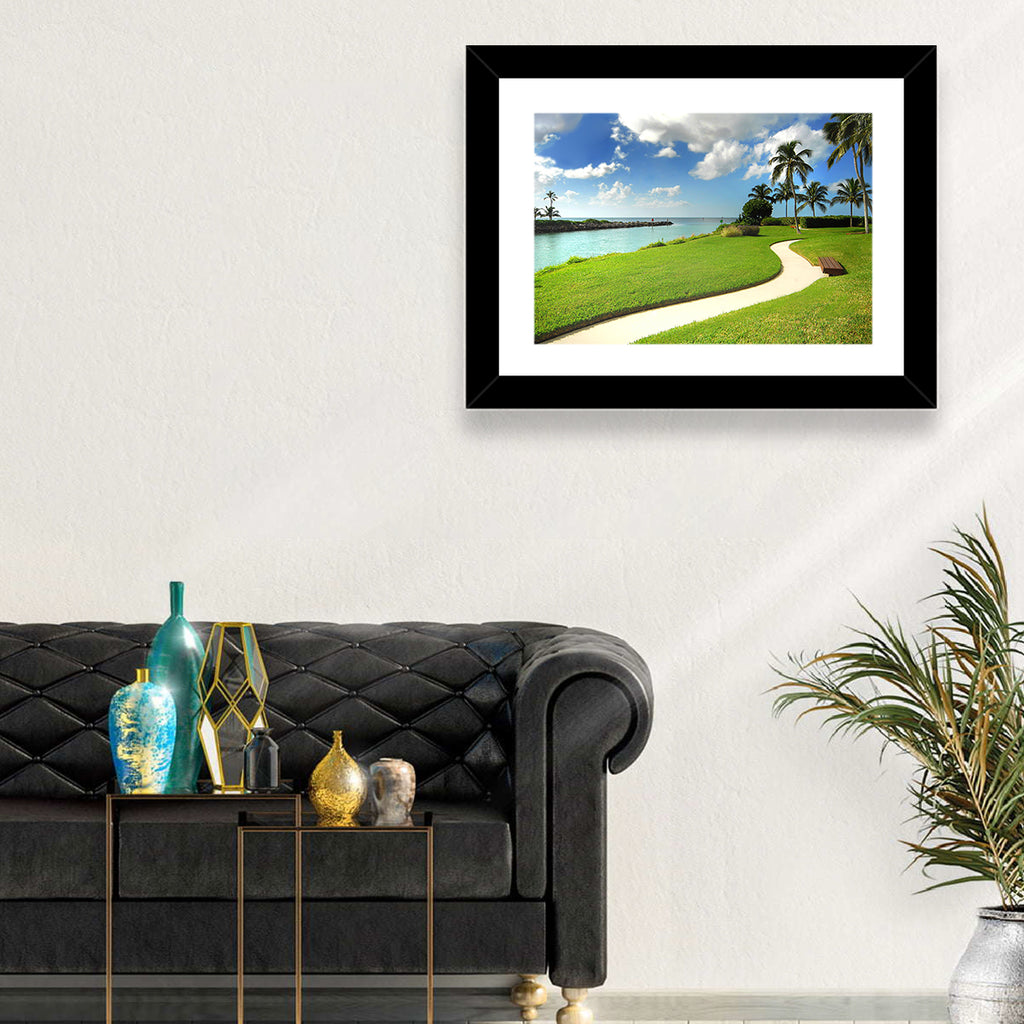 Tropical Coastal Pathway Wall Art