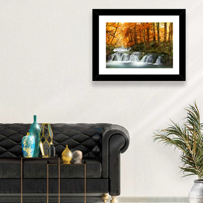 Autumn Forest Stream Wall Art