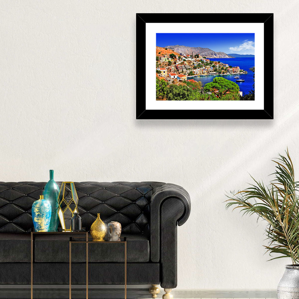 Symi Harbor, Greece Wall Art