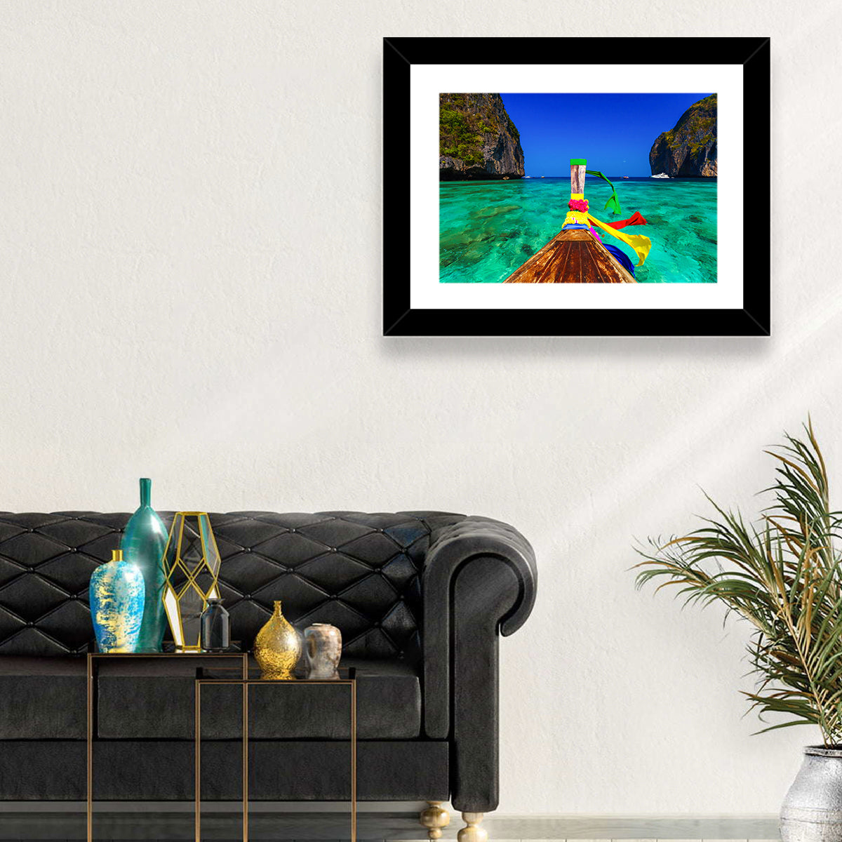 Maya Bay Long-tail Boat Wall Art