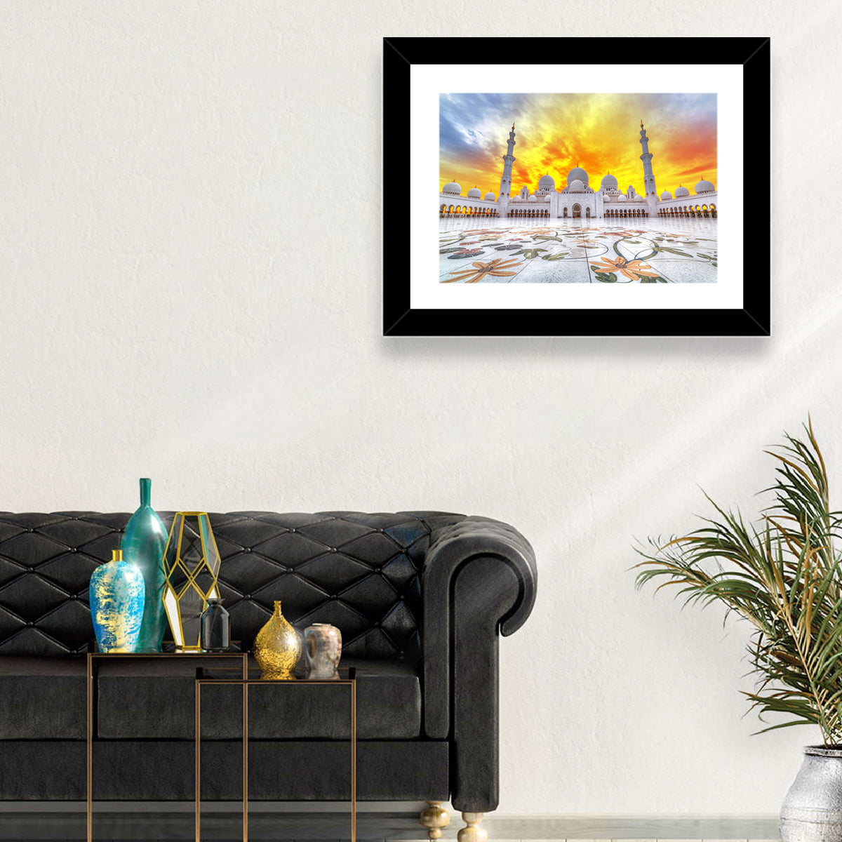 Sheikh Zayed Grand Mosque at Sunset Wall Art
