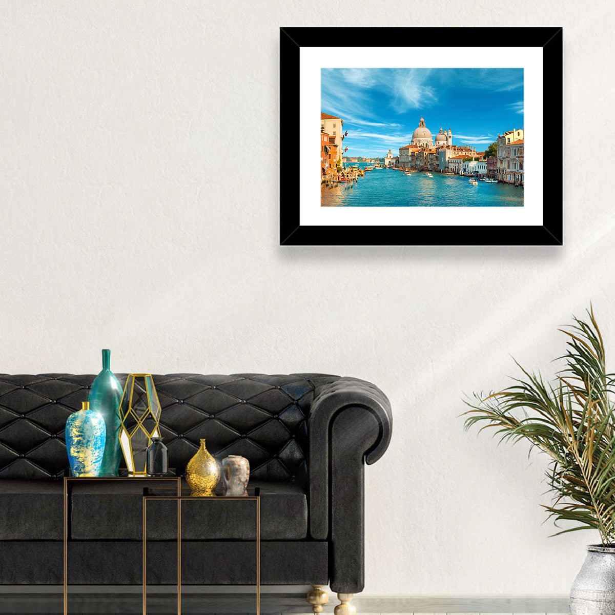 Venice Grand Canal and Santa Maria Della Salute Wall Art in a room, landscape