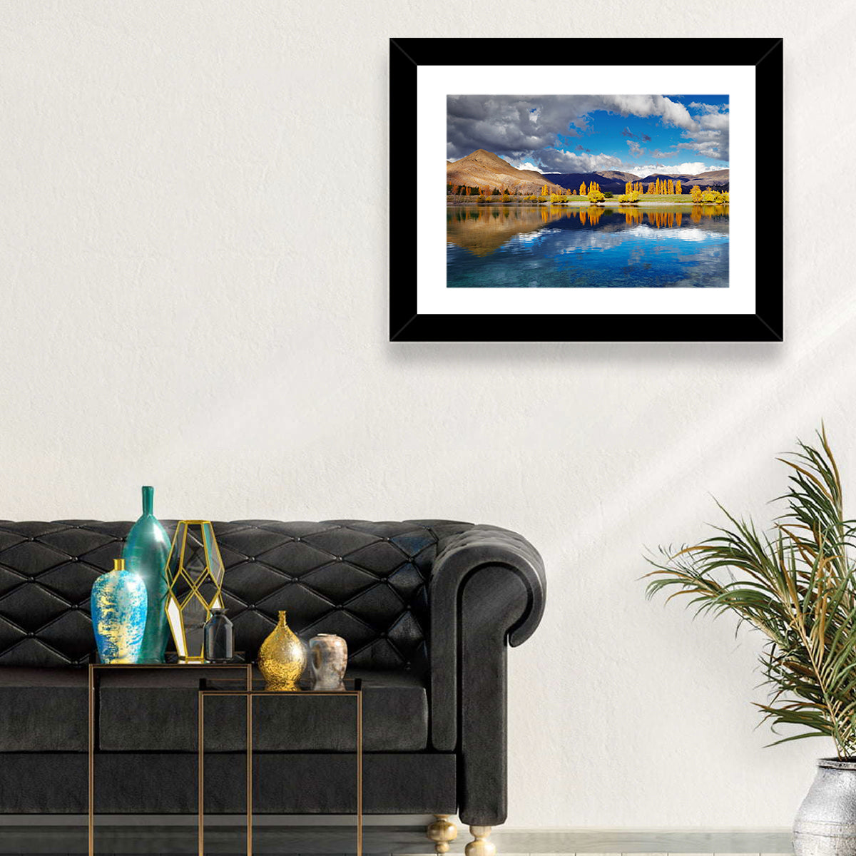 Lake Tekapo Autumn Reflection Wall Art