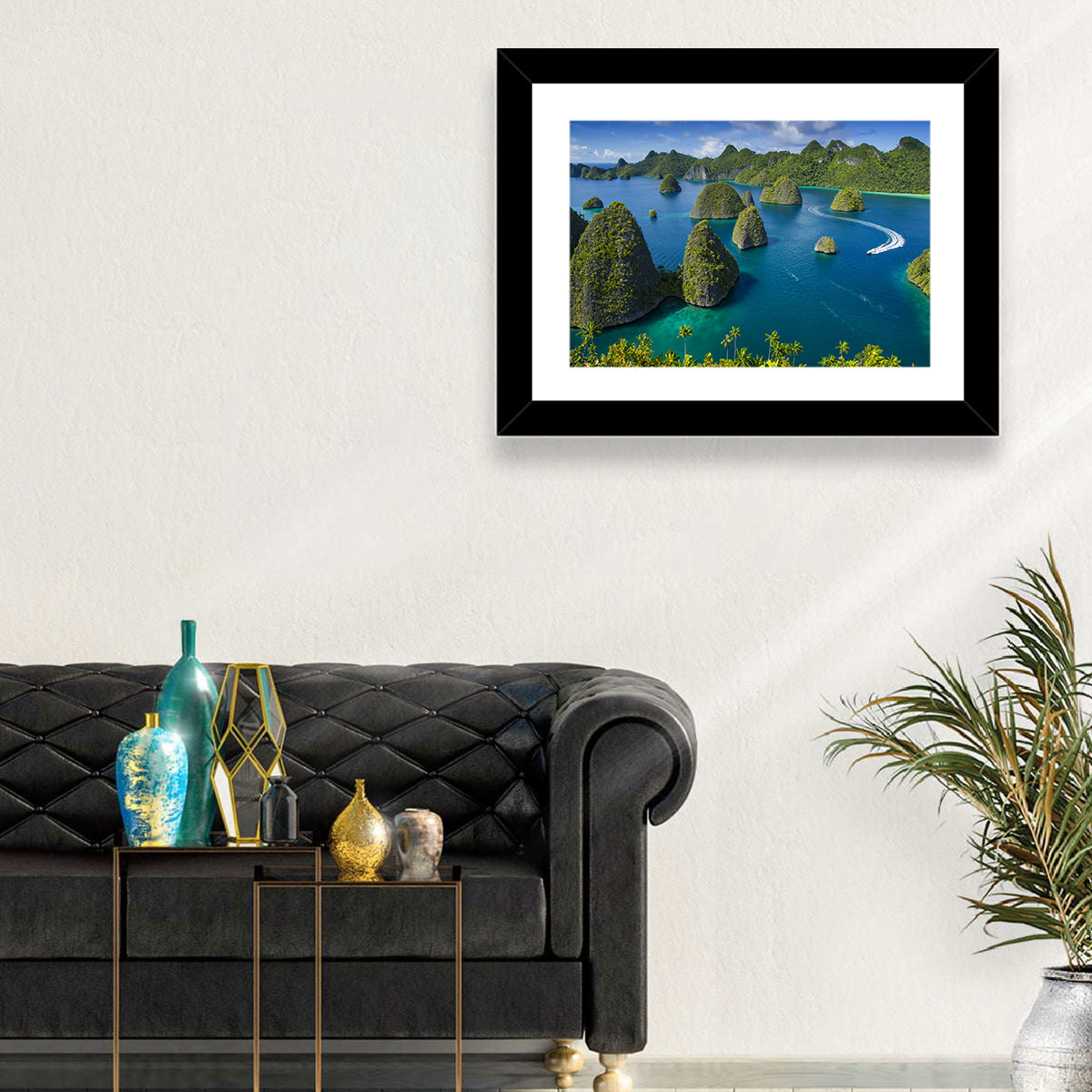 Wayag Islands, Raja Ampat Wall Art in a room, landscape