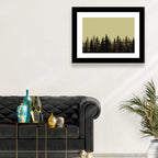 Fir Tree Silhouettes Wall Art