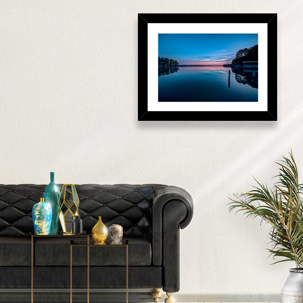 Lake Gaston Twilight Reflection Wall Art