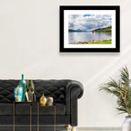 Bala Lake Sailboat Reflection Wall Art