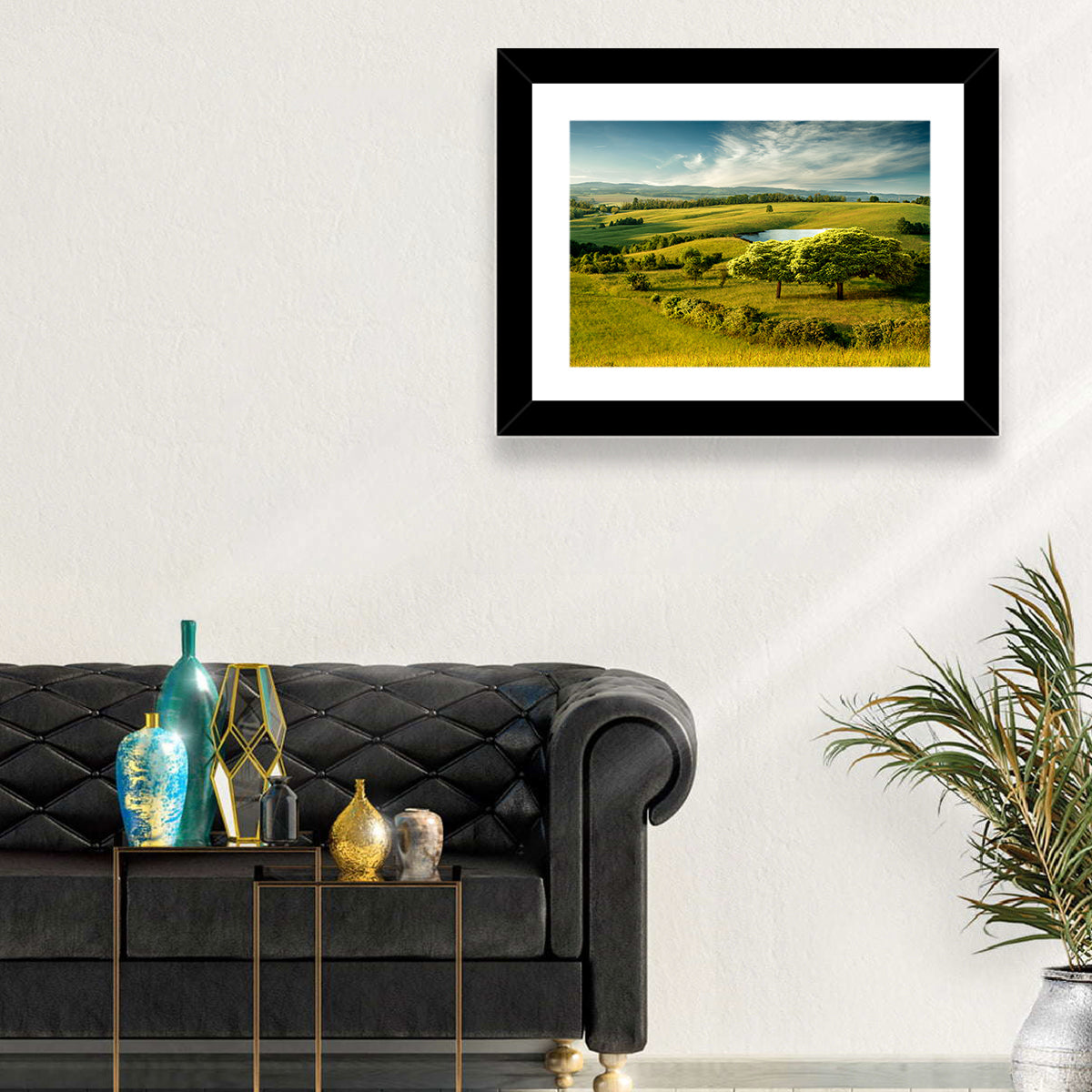Rolling Hills with Pond Wall Art