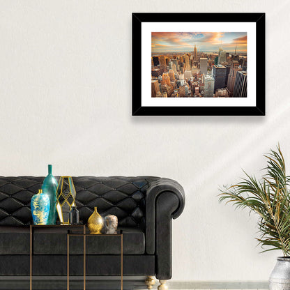 Midtown Manhattan Skyline at Sunset Wall Art