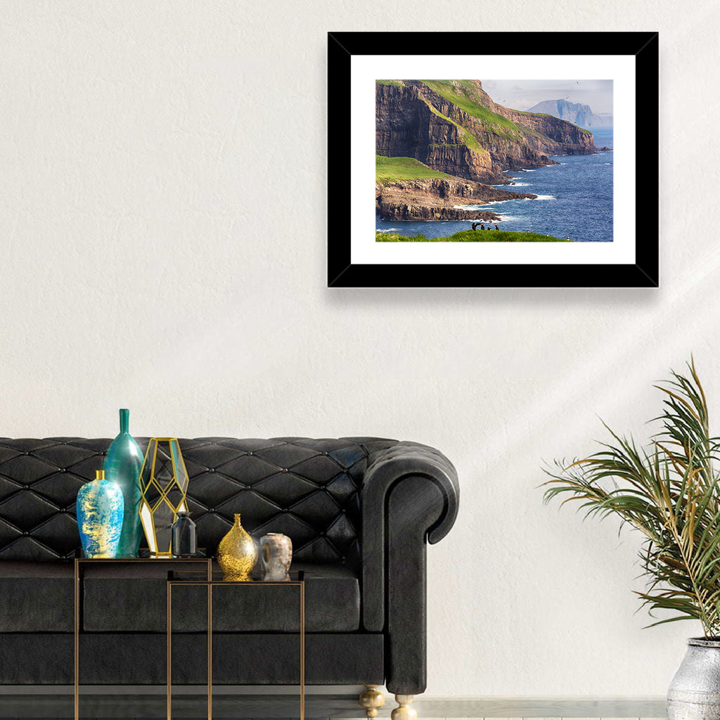 Mykines Cliffs, Faroe Islands Wall Art