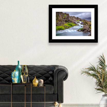 Öxarárfoss Stream, Þingvellir Wall Art