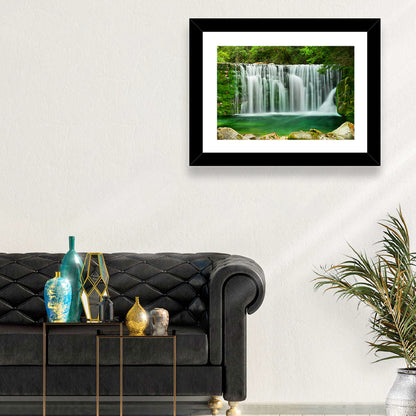 Emerald Lake Waterfall Wall Art