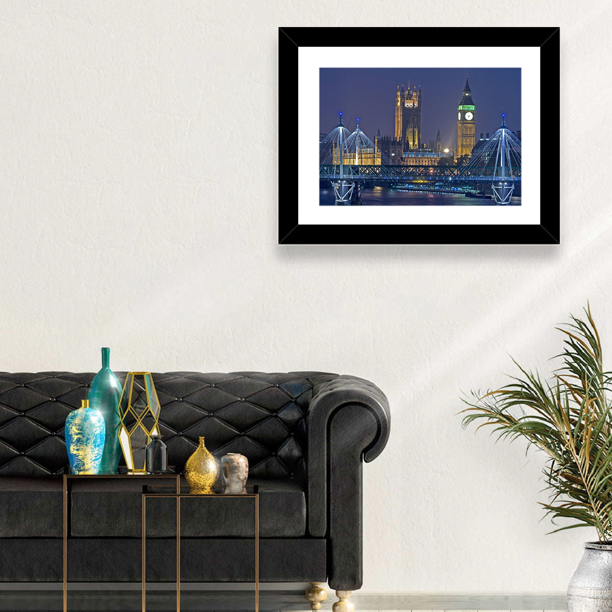 Big Ben Night Skyline Wall Art