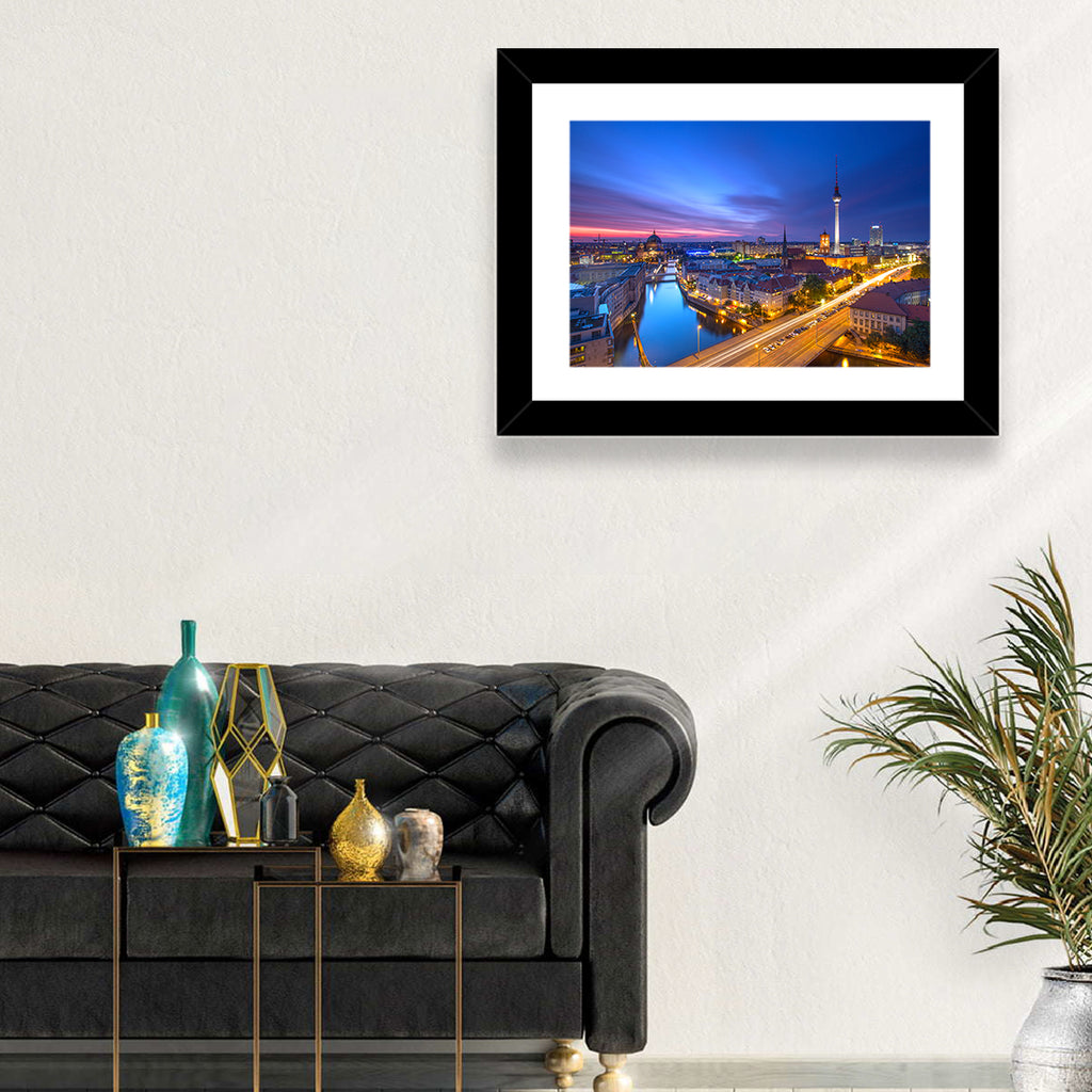 Berlin Skyline at Twilight Wall Art