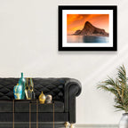 Rock of Gibraltar at Sunset Wall Art