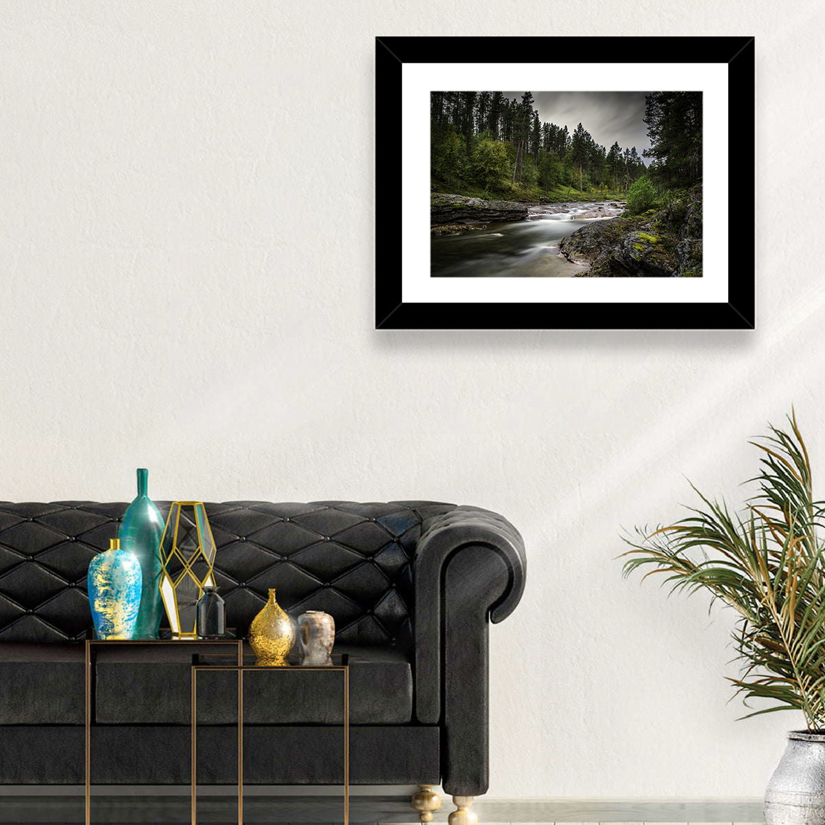Mossy Forest Stream Wall Art