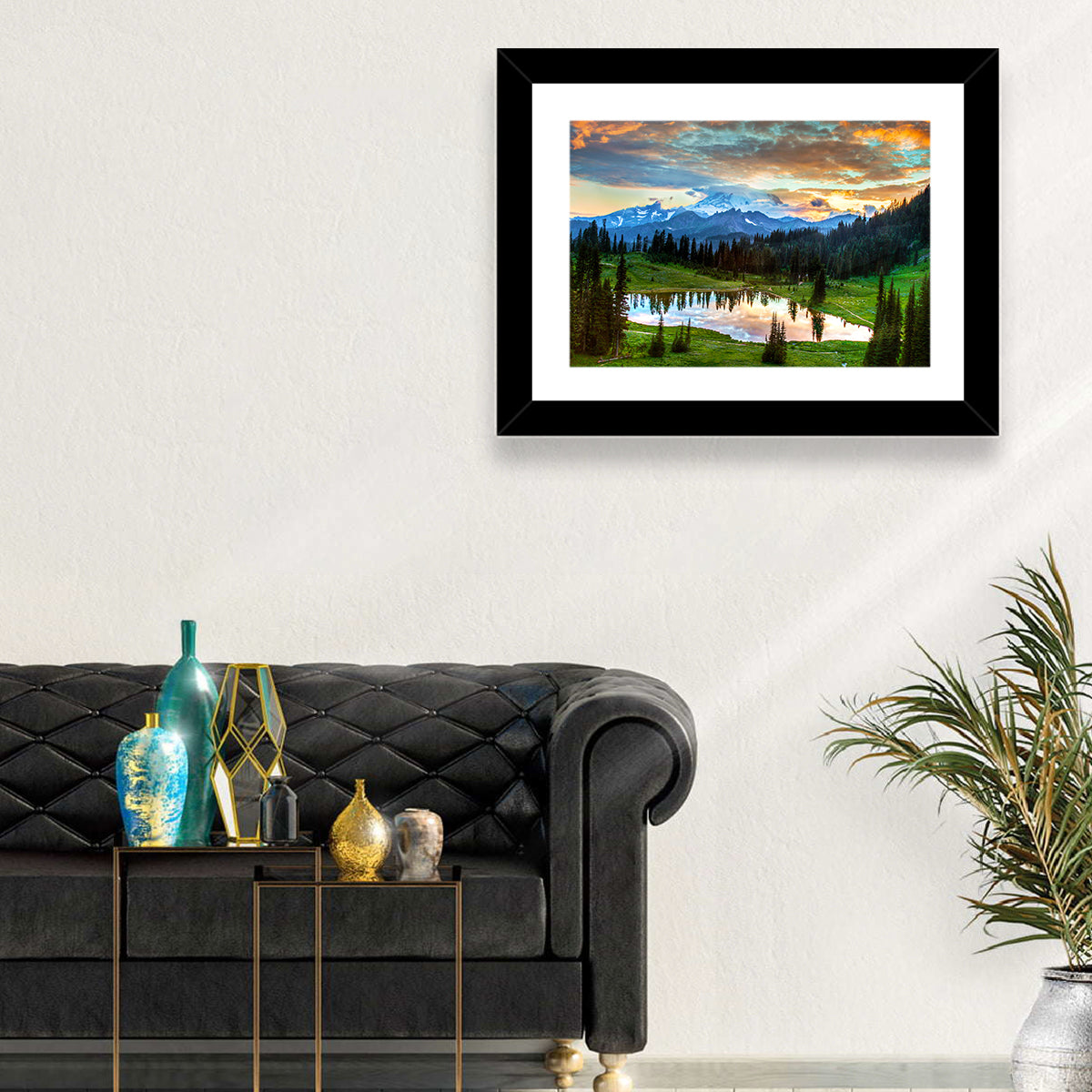 Mount Rainier Reflection at Tipsoo Lake Wall Art