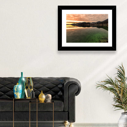 Fuschlsee Pier at Sunset Wall Art