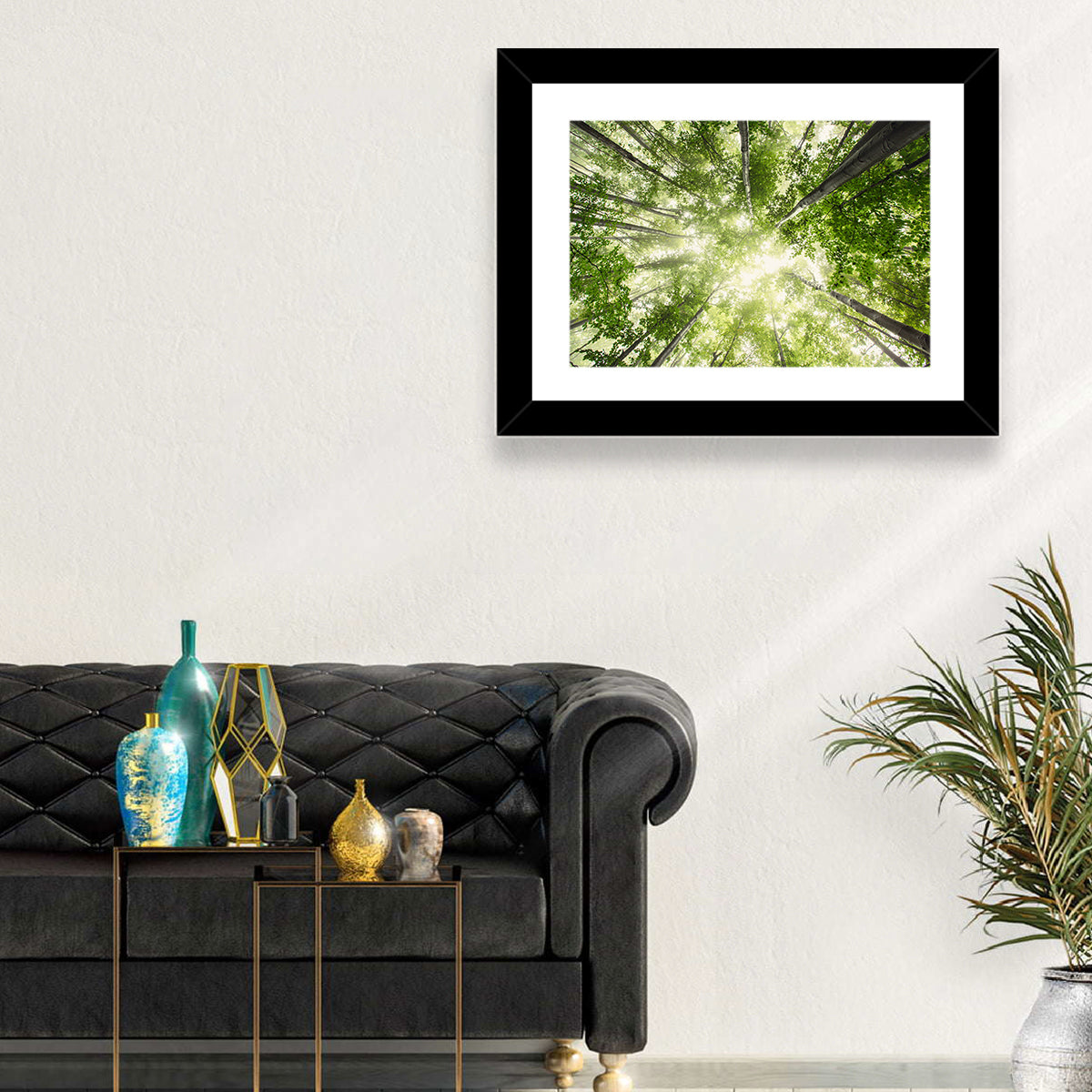 Misty Spring Forest Wall Art