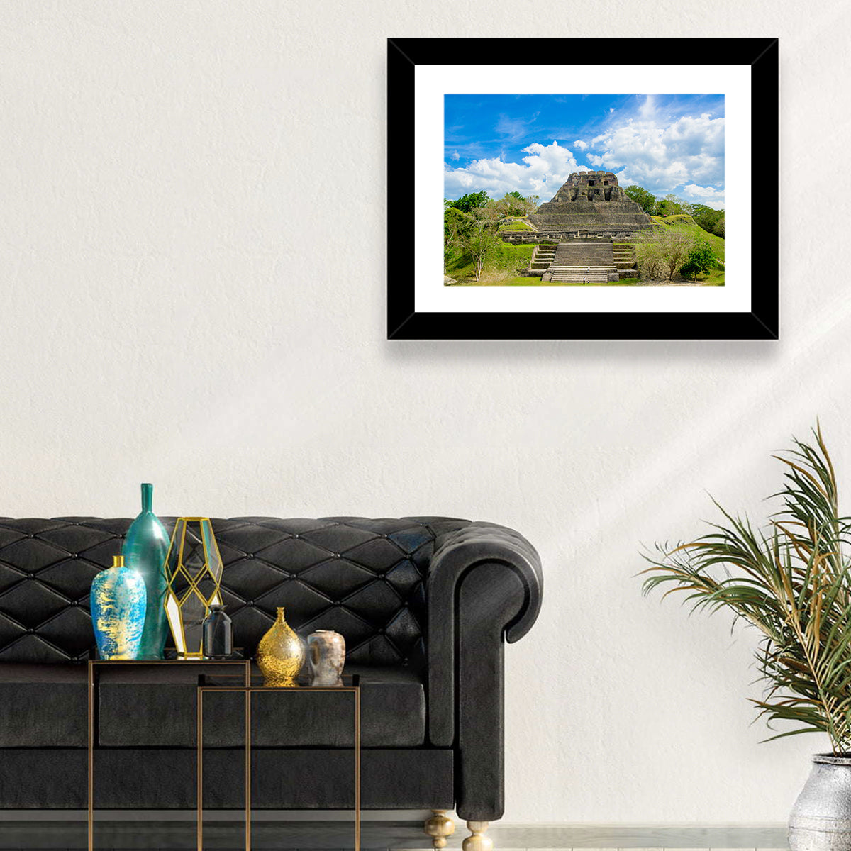 El Castillo at Xunantunich Wall Art in a room, landscape