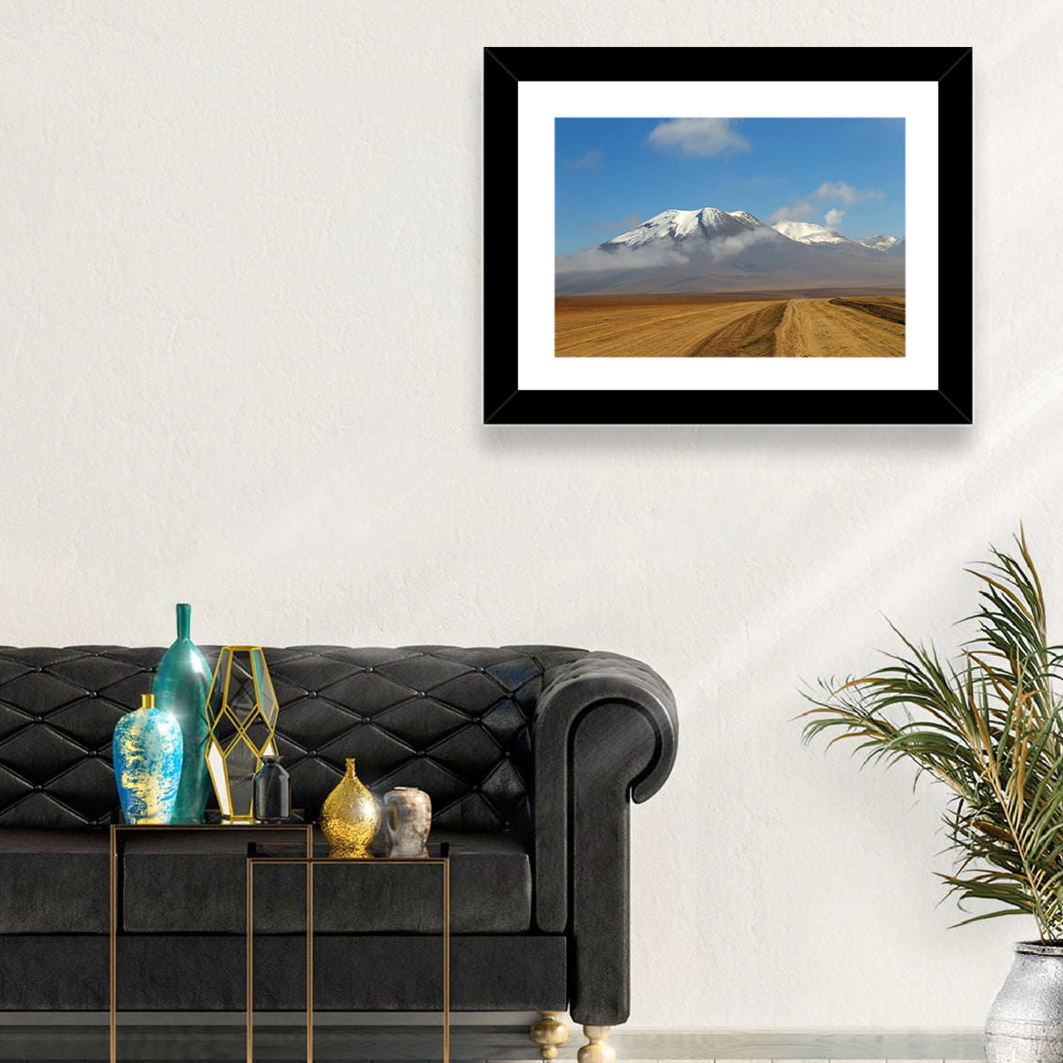 Road to Atacama Peaks Wall Art in a room, landscape