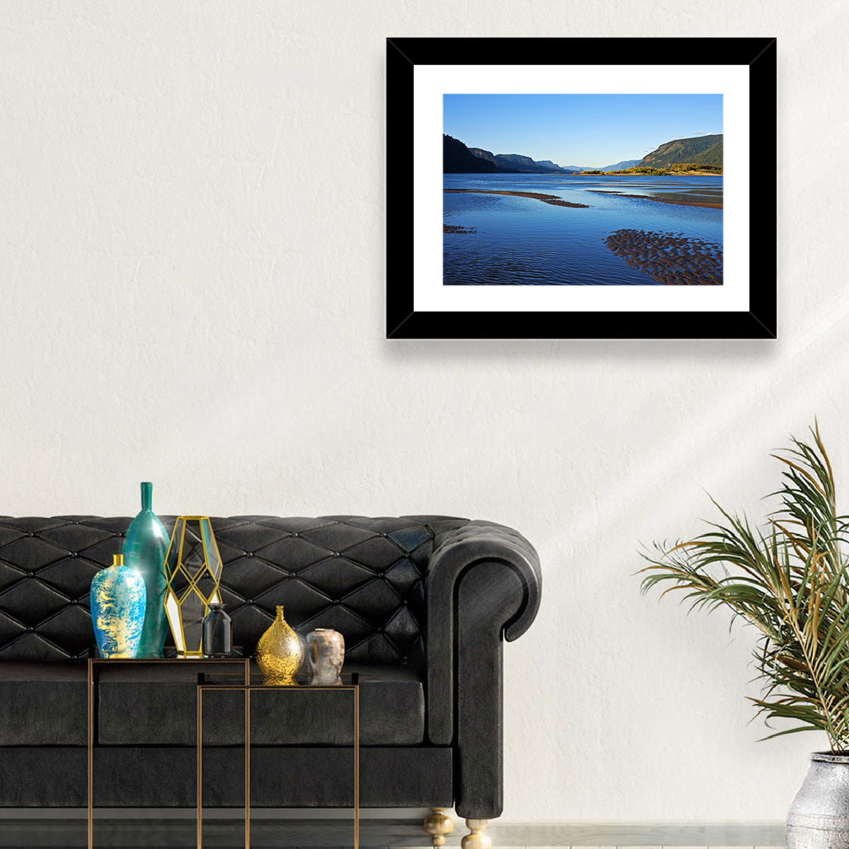 River Gorge Landscape Wall Art in a room, landscape