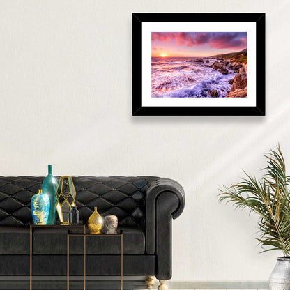Dusk Over California Cliffs Wall Art