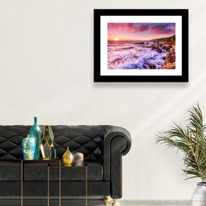 California Coast Sunset Wall Art