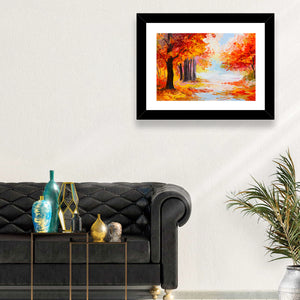 Autumn Forest Pathway Wall Art