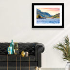 Lake Iseo Morning Harbor Wall Art